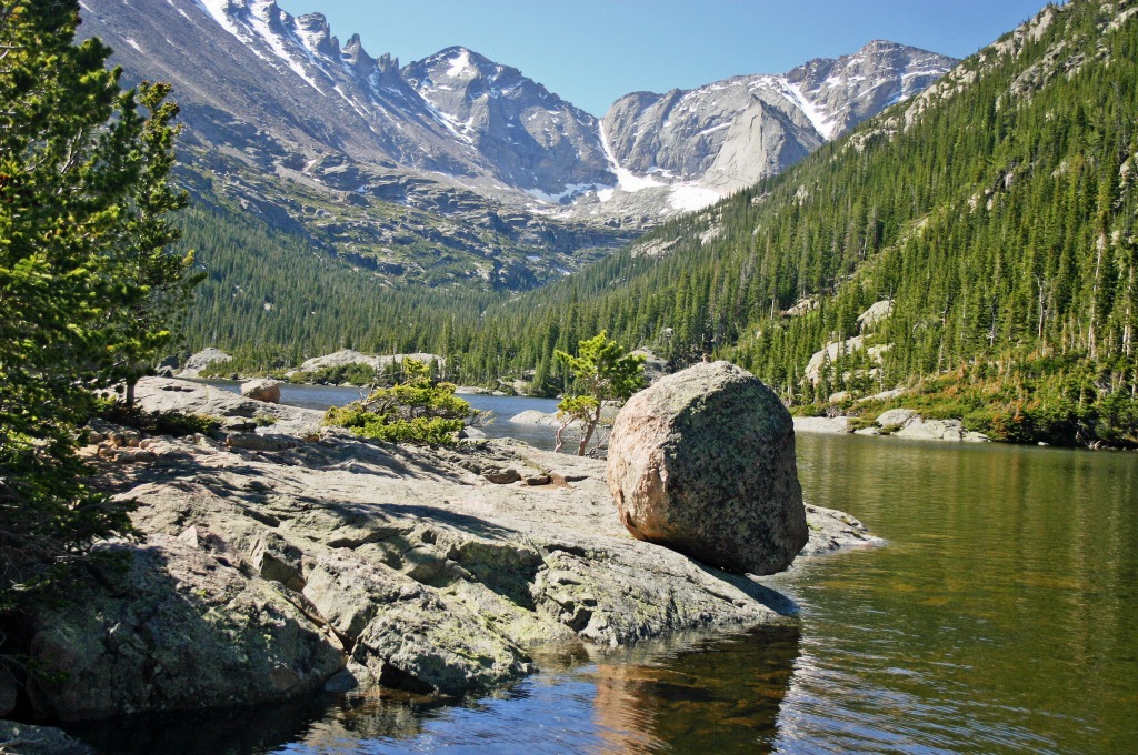 Mills Lake, Rocky Mountain NP, Colorado jigsaw puzzle in Great Sightings puzzles on TheJigsawPuzzles.com